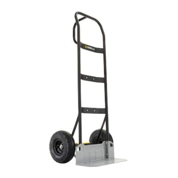 Gorilla 800 Lbs. Capacity Steel Hand Truck With Multi-grip Handle, Wideload Toe Plate, Super Duty Axle With Non-slip Foot Lever