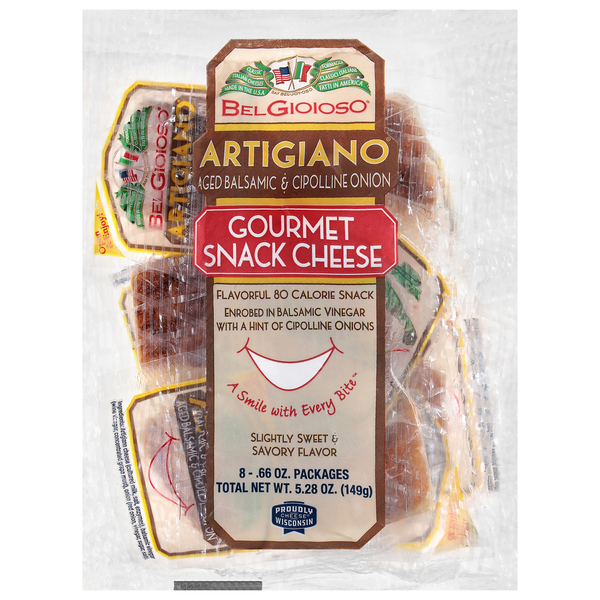 BelGioioso Artigiano Gourmet Aged Balsamic & Cipolline Onion Snack
