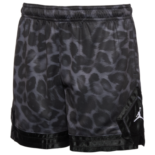 Jordan Girls' Dri-FIT Sport AOP Diamond Shorts, S - Black