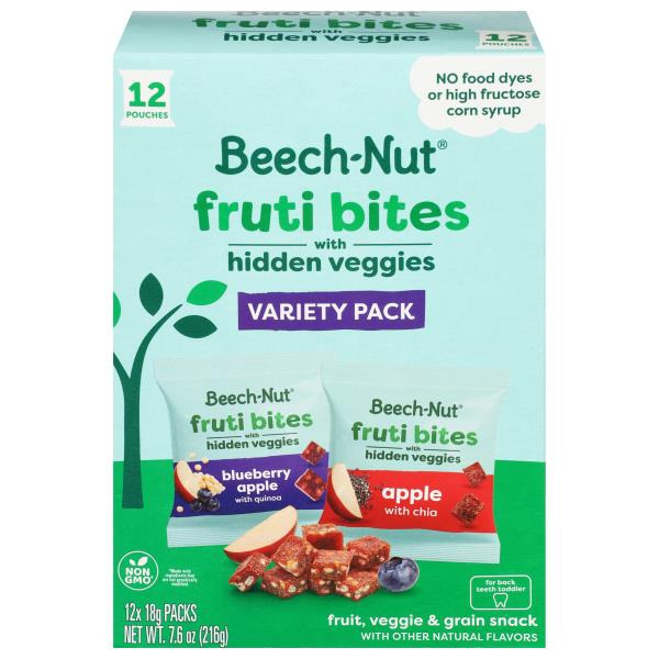 Beech-Nut Fruti Bites Toddler Snack with Hidden Veggies, Fruit