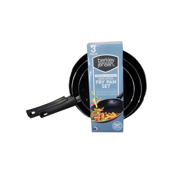 Berkley Jensen 3Piece Aluminum Fry Pan Set (each) Instacart