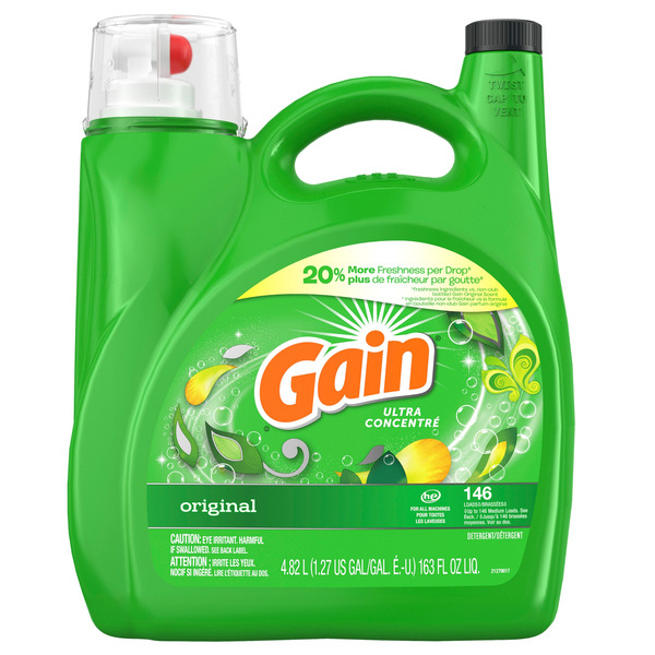 Gain 146 Wash Loads HE Liquid Detergent