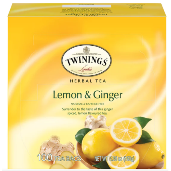 Twinings of London - Lemon Ginger Tea - 100ct