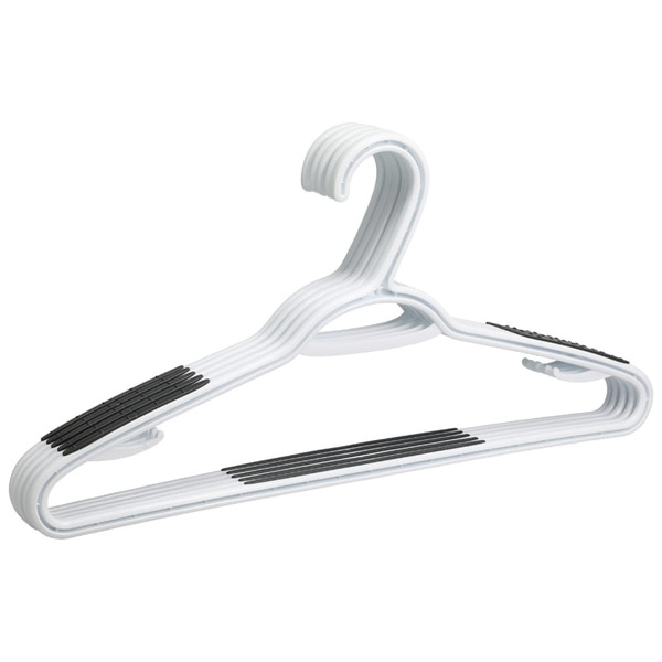 Only Hangers 12" White Wood Children's Top Hangers - Bundle Of 100 With Chrome Swivel Hooks - View #6