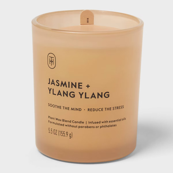Threshold Glass Jasmine & Ylang Ylang Jar Candle