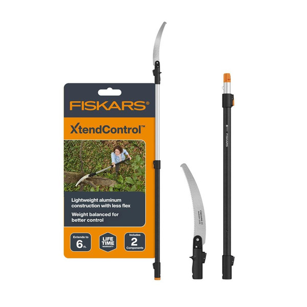 Fiskars Xtendcontrol 15 In. X1 Saw 6 Ft. Interchangeable Tree Pruner