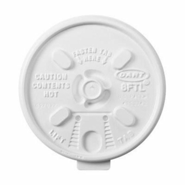 Dart - 8FTL - Lift-N-Lock Lid for 8 oz Foam Cup - 1000 ct