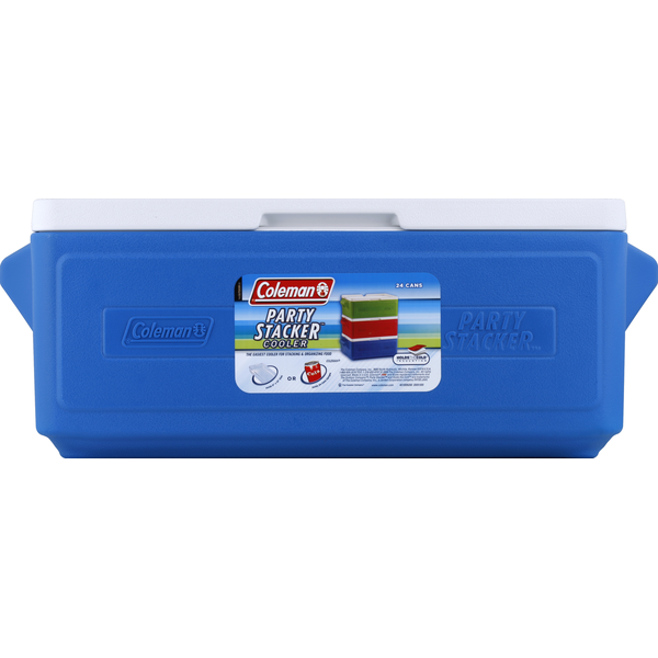 Coleman Cooler, Party Stacker, Blue Same-Day Delivery | Bowman's
