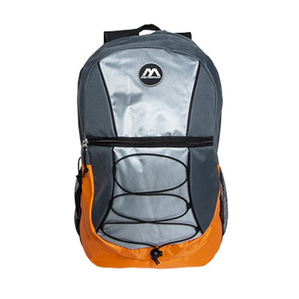 Metropack 17" Orange Grey Ripcord Backpack