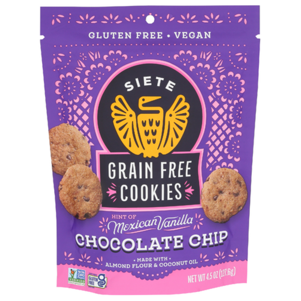 Siete Chocolate Chip Grain Free Cookies With Hint Of Mexican