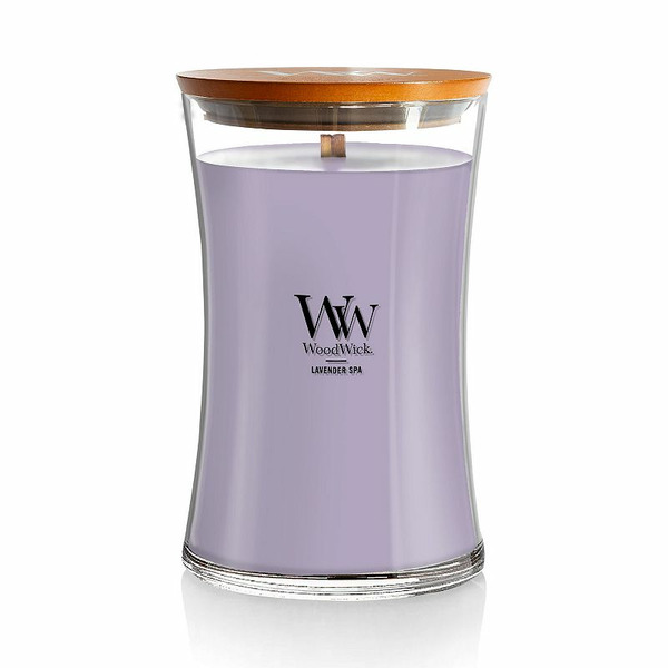 Wood Wick Large Lavender Spa Hourglass Candle