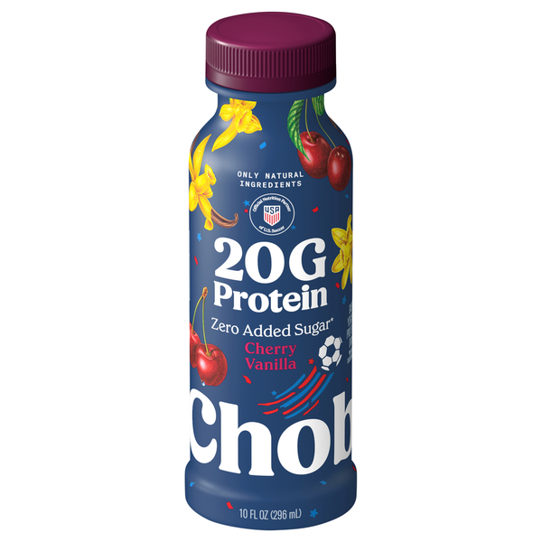 Chobani Cherry Vanilla 20G Protein Greek Yogurt Protein Drink Same