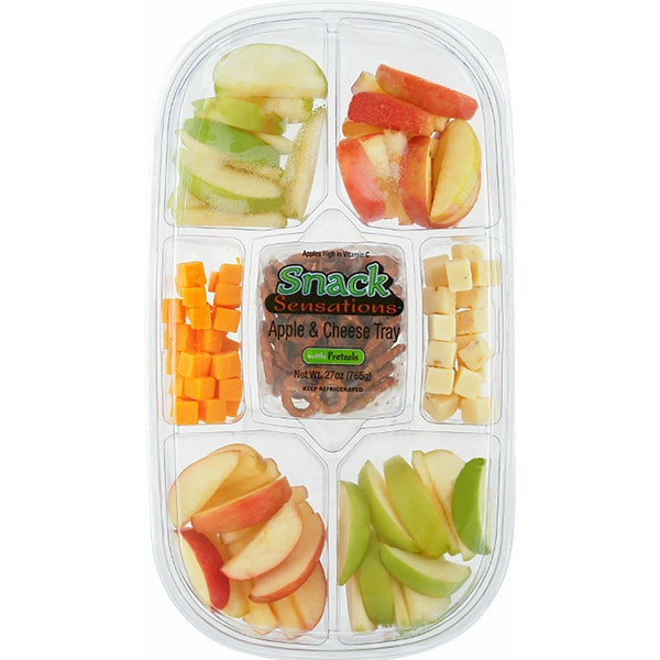 applechhichiです Snack Sensations Apple & Cheese Tray, with Pretzels Same-Day