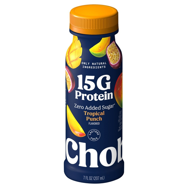 Chobani Zero Added Sugar Greek Yogurt Tropical Punch Flavored