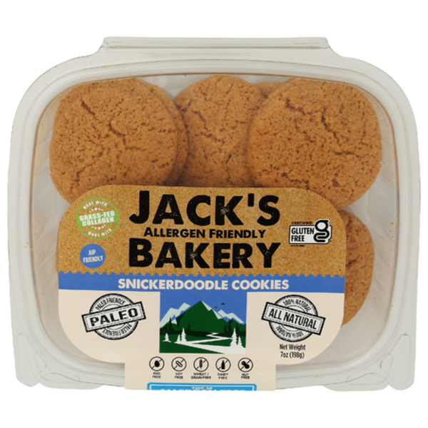 Jack's Allergen Friendly Bakery Snickerdoodle Paleo Cookies Same