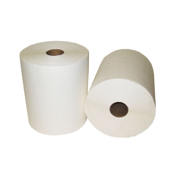 SoftTouch - Hard Wound White Paper Towel Rolls - 6 rolls