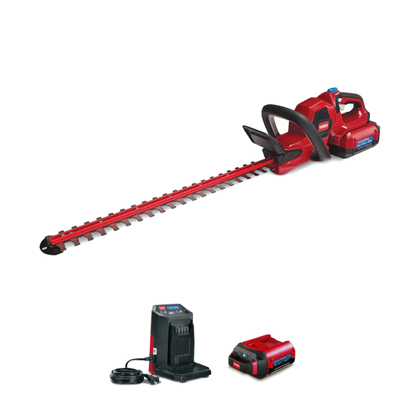 Toro Flex-Force 60-volt max 24-in Battery Hedge Trimmer 2.5 Ah Battery Included , Charger Included