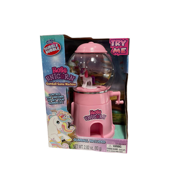 Sweet N Fun Rose Unicorn Gumball Machine