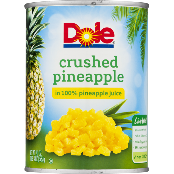 DOLE CRUSHED PINEAPPLE IN JUICE NUTRITION FACTS visual data 2