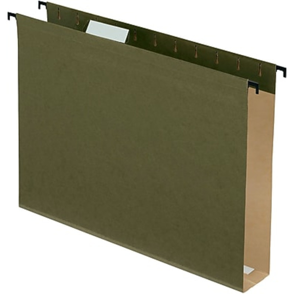 Pendaflex 6152X2R 8.5" x 11" Standard Green SureHook 1/5 Cut Tab Extra Capacity Reinforced Hanging File Folder