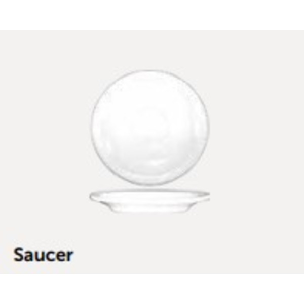 Tableware - 4.75" Saucer, White, 1 Dz