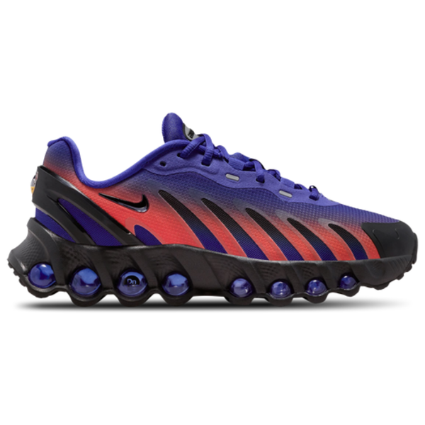 Nike Boys' Air Max DN8 Grade School Running Shoe, Size 3.5 - Deep Blue/Orange