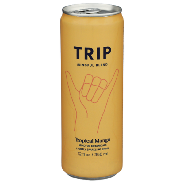 Trip Drinks Tropical Mango Mindful Blend Lightly Sparkling Drink