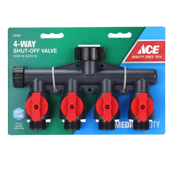 ACE 4-Way Plastic Hose Connector