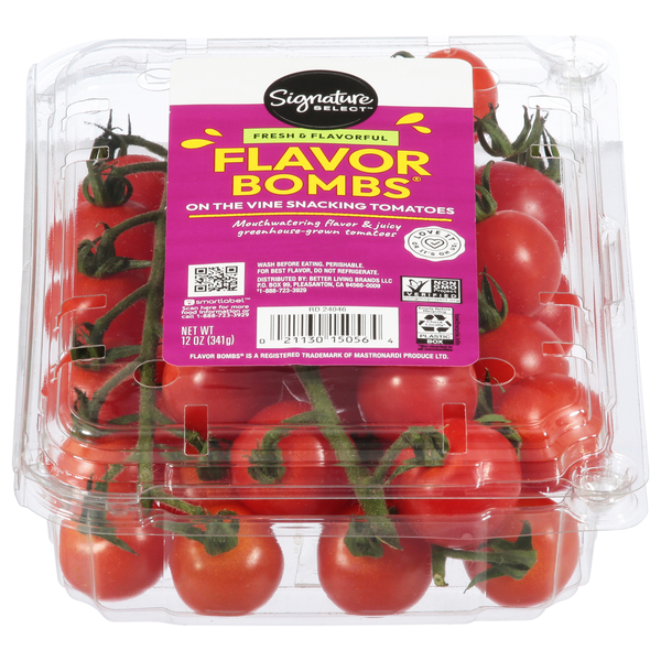 Signature Farms Snacking Tomatoes, On the Vine, Flavor Bombs
