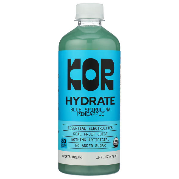 Kor Shots Organic Hydrate Superfood Quench Sports Drink Same-Day