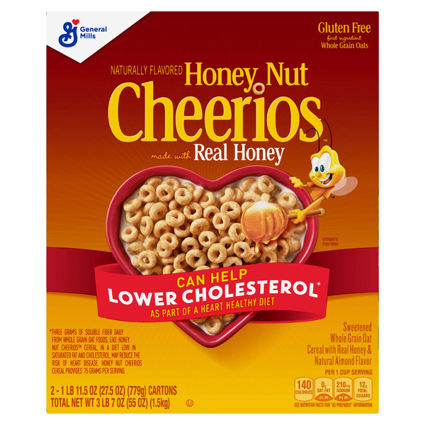 Honey Nut Cheerios, 2 x 27.5 oz