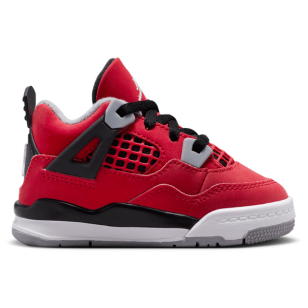 Jordan Toddler Air 4 Retro 'Toro' Basketball Shoes, Size 5K, Medium/B - Fire Red/White-Black-Cement Grey