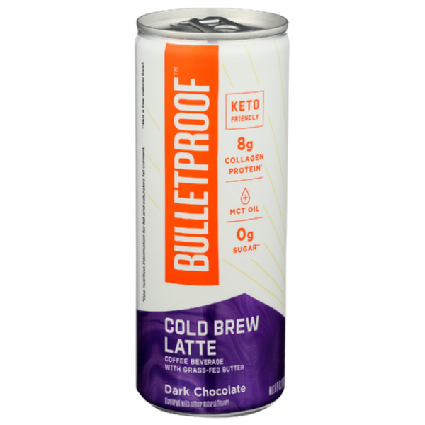 Bulletproof Dark Chocolate Cold Brew Latte + Collagen Same-Day