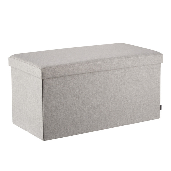 Poppin Box Bench - Light Grey