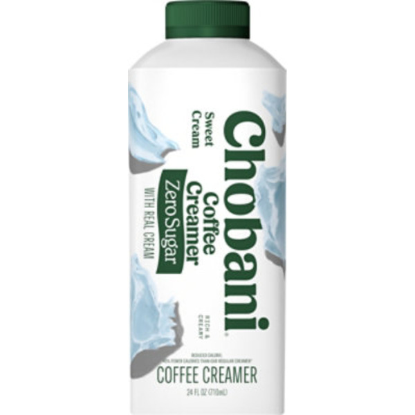 Chobani Coffee Creamer, Zero Sugar, Sweet Cream