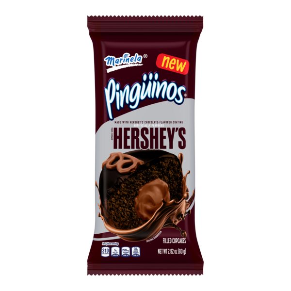 Marinela Pingüinos, 4 ct, Hershey's, Creme Filled Cupcakes, Hershey's Chocolate Cake, 2.82 oz