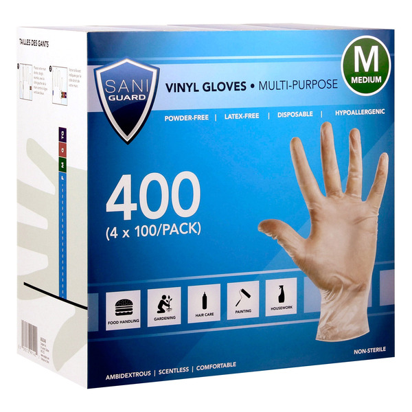 Sani Guard Medium Vinyl Gloves