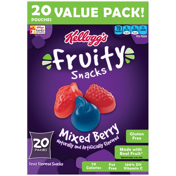 Kellogg's Fruity Snacks Mixed Berry Fruit Flavored Snacks (16 oz) from
