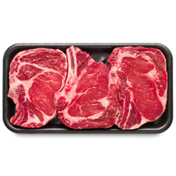 Vacuum Packed Choice Beef Thin Bone-In Rib Steak