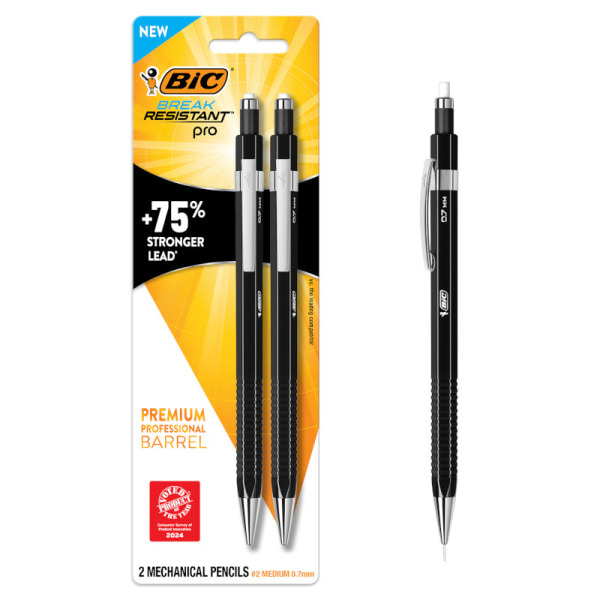 BIC Medium Point Break Resistant Pro Mechanical Pencils - Black