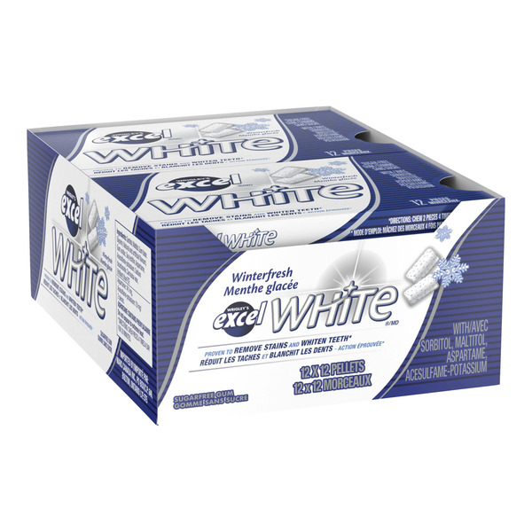 White Excel Sugar Winter Fresh Gum (Case)