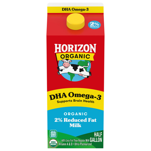 Horizon Organic DHA Omega-3 2% Reduced Fat Milk