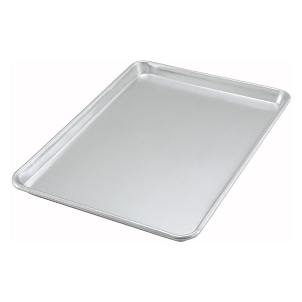 Qualite - Sheet Pan, 1/2 Size, 13"x18", 20 Gauge, Aluminum, 17.88" x 13" x 1" - 1 Ct.