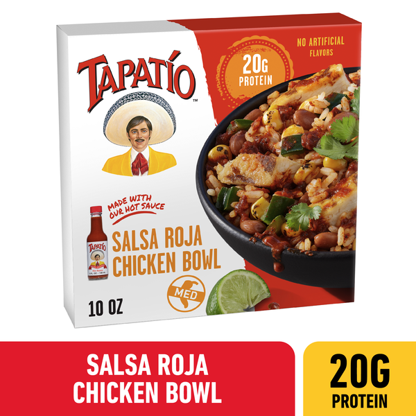 Tapatio Salsa Roja Chicken Bowl With Hot Sauce