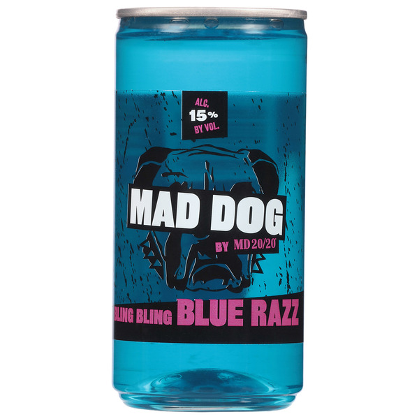 Mad Dog Bling Blue Razz Blend Raspberry Wine Same-Day Delivery or