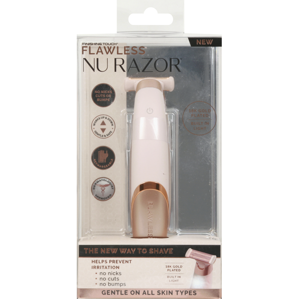 finishing touch flawless nu razor portable cordless rechargeable electric razor