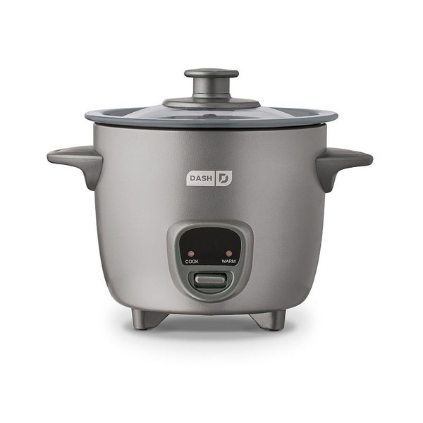 Dash Rice Cooker, 2-Cup - Gray