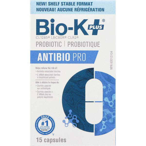Bio-K Plus 50 Billion Antibio Pro Probiotic Caplets Same-Day Delivery ...