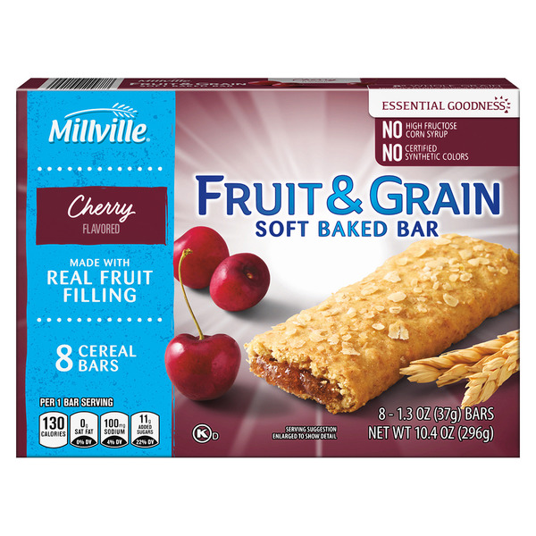 Millville Cherry Fruit & Grain Bars