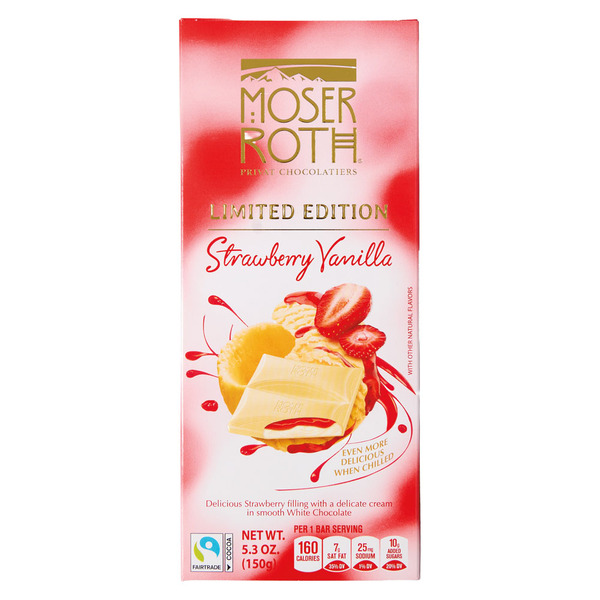Moser Roth Strawberry Vanilla Summer Edition White Chocolate Same